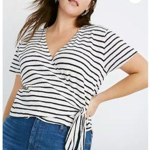 Madewell Striped Wrap Shirt